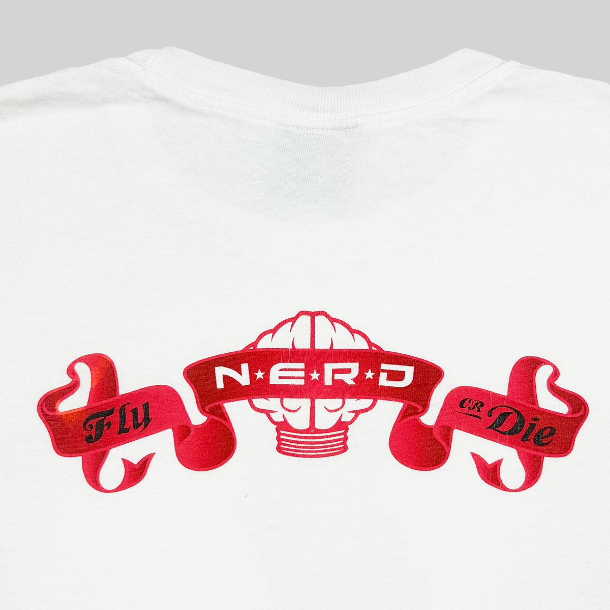 u*m様 N.E.R.D fly or die 20th tシャツ① 白 Mサイ NERD 