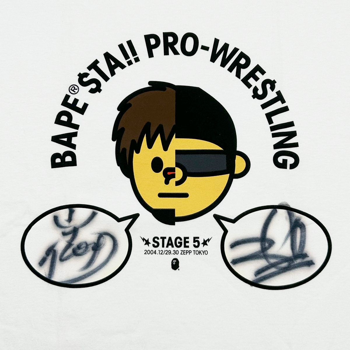 Bape Sta! Pro-Wrestling Nigo Signed Tee – Azucar's Favorite Shop