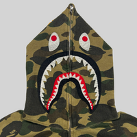 Bape 1st Camo Shark Zip