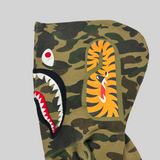 Bape 1st Camo Shark Zip