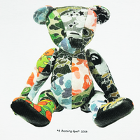 Bape Psyche Camo Bear Tee