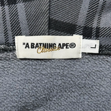 Black Check Zip Up