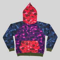 Crazy Camo Full Zip Up