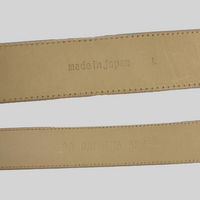 Logo Plaid Leather Belt