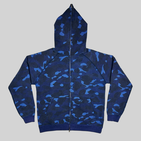 OG Blue Camo Zip Up Hoodie