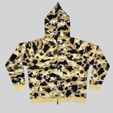 Brown Psyche Camo Zip Up