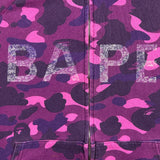 Bape Purple Camo Zip Up