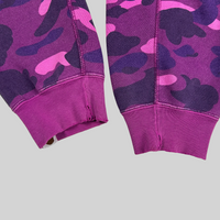 Bape Purple Camo Zip Up