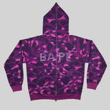 Bape Purple Camo Zip Up