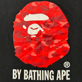 Bape Red Camo Ape Head Tee