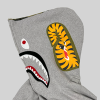 Bape 1st Camo Grey Shark Zip