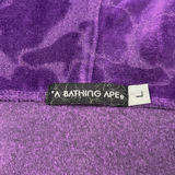 Bapexclusive Purple Camo Velour Zip Up