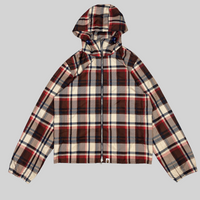 Brown Checkered Wind Breaker Jacket – The Silver Strawberry