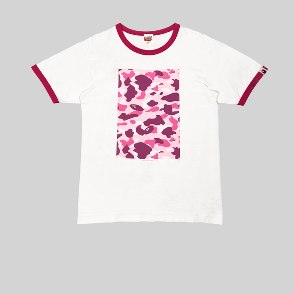 Pink Camo Box Logo Tee