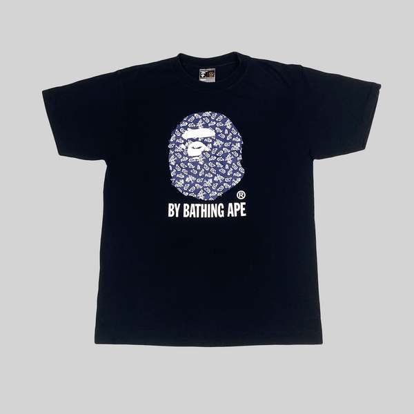 Paisley Blue Bandana Ape Head Tee